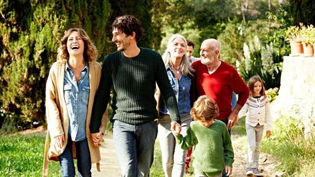 Family walking